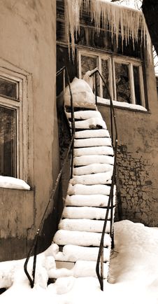 Old Stairs. Royalty Free Stock Photos Old Stairs. Royalty Free Stock Photos