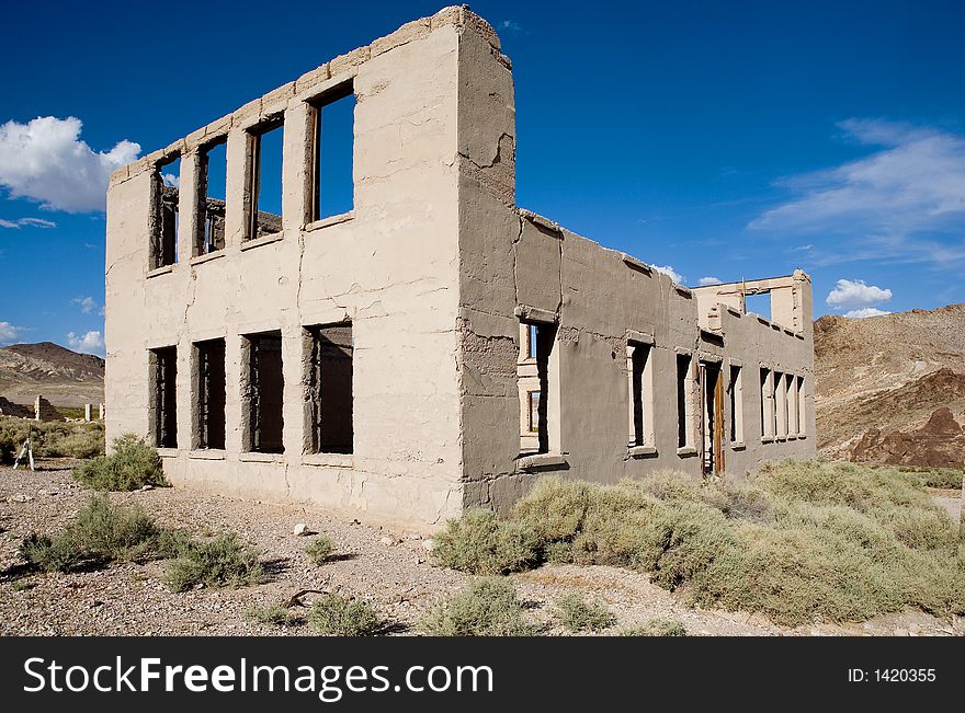 Old abandoned building in ruins i. Old abandoned building in ruins i