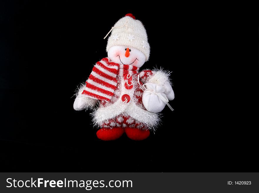 Christmas tree snow man decoration. Christmas tree snow man decoration