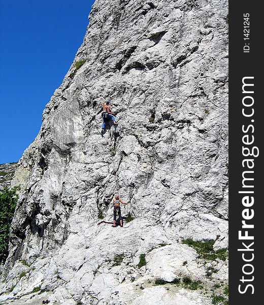 Rock-climbers,rockies,men,folks