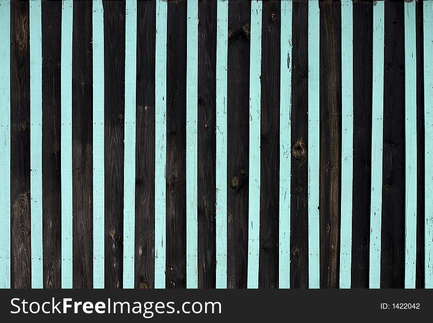 Cabin wall in the port of Biganos, Gironde, France