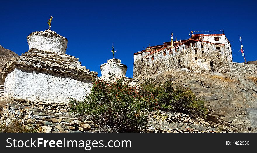 Buddhist monastry, Zanskar, Ladakh, India. Buddhist monastry, Zanskar, Ladakh, India