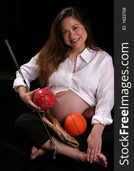 Future sport star pregnant woman. Future sport star pregnant woman