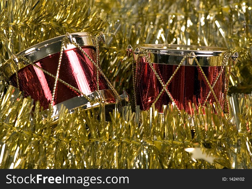 Two small drums help celebrate the holidays. Two small drums help celebrate the holidays