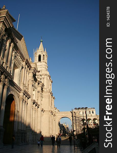 Church in the Arequipa,Peru. Church in the Arequipa,Peru