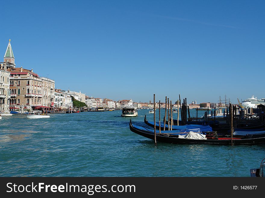 Gondolas at Grand Canal