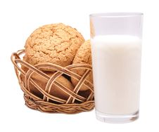 Thin Captain In A Basket And Milk Stock Image Thin Captain In A Basket And Milk Stock Image