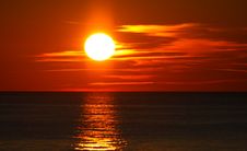 Beautiful Sunset At Sea Stock Image Beautiful Sunset At Sea Stock Image