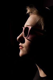 Rock Star In The Dark Royalty Free Stock Images Rock Star In The Dark Royalty Free Stock Images