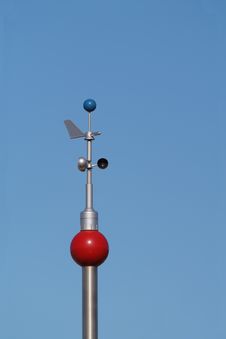 Weather Instruments Against Blue Sky Stock Image Weather Instruments Against Blue Sky Stock Image