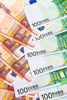 100 And 50 Euro Banknotes. Stock Image 100 And 50 Euro Banknotes. Stock Image