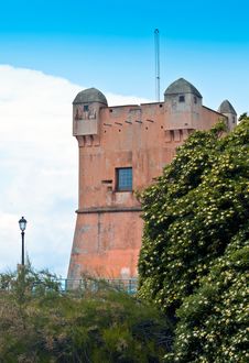 Defensive Tower In The Green Stock Image