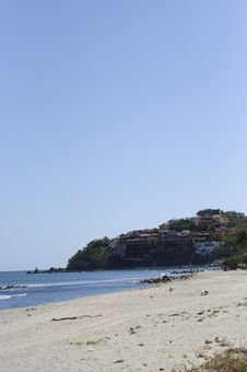 Landscape Of Mexico Sandy Beach Royalty Free Stock Image
