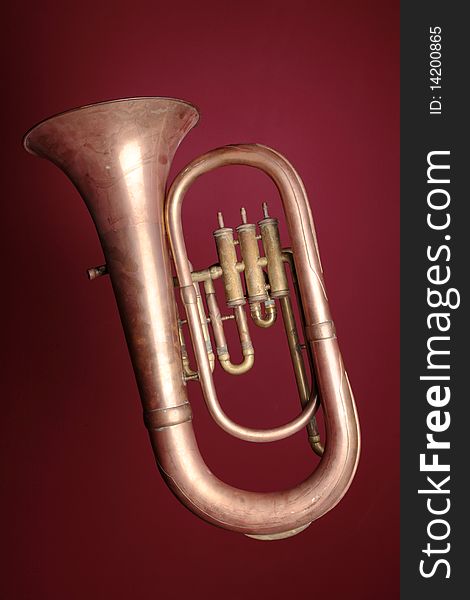 An old euphonium (from the tuba family).