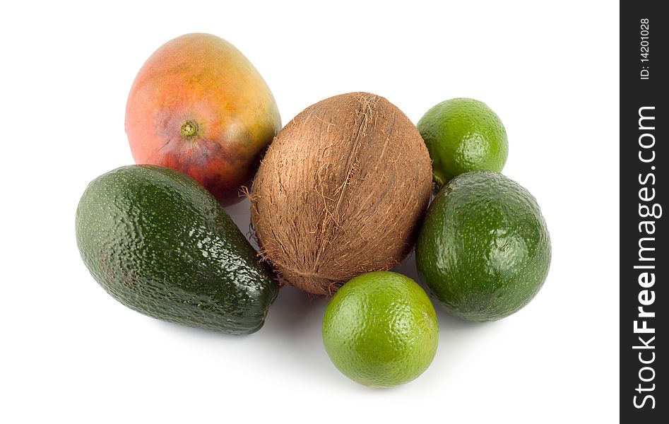Tropical Fruits Isolated