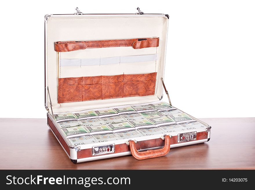 Briefcase full of money