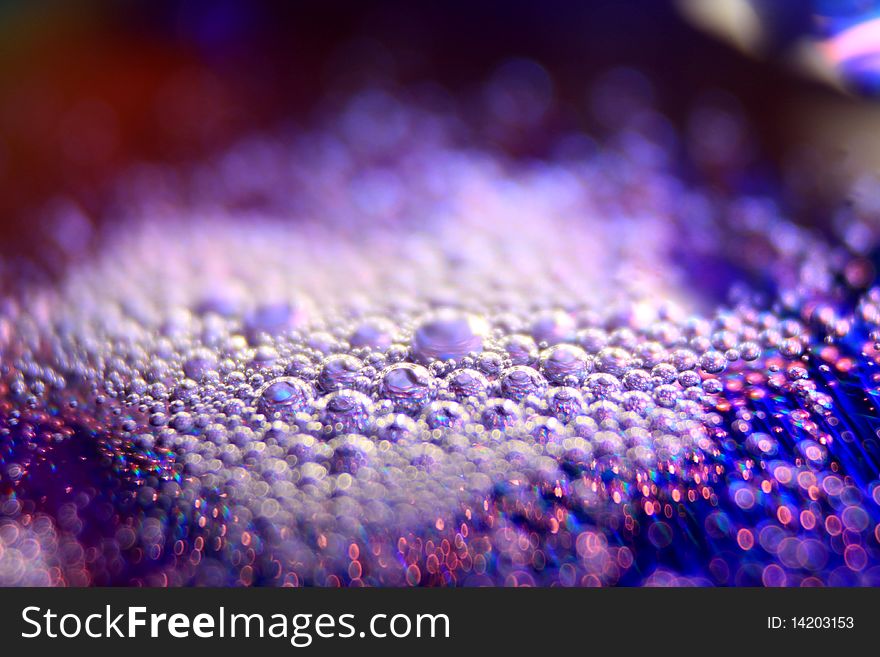 foam with magic light and color