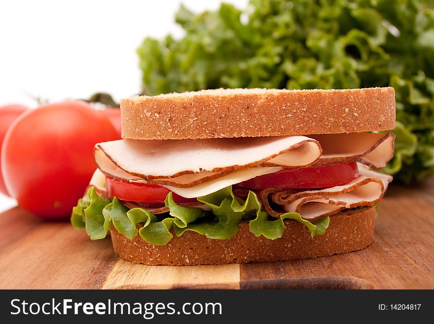 Turkey breast sandwich