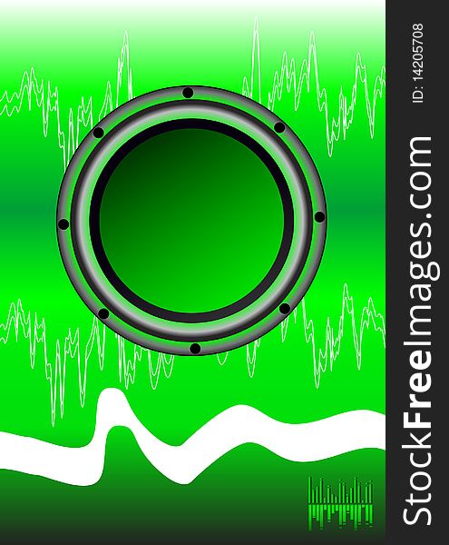 Abstract disko green background