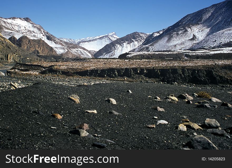 High mountain valley, Nepal