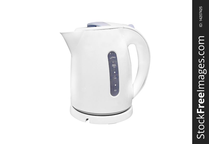 The image of kettle under the white background