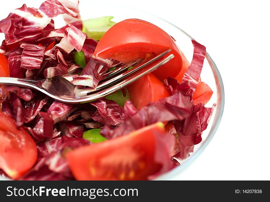 Closeup Red Salad