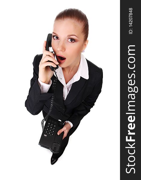 Businesswoman With Telephone