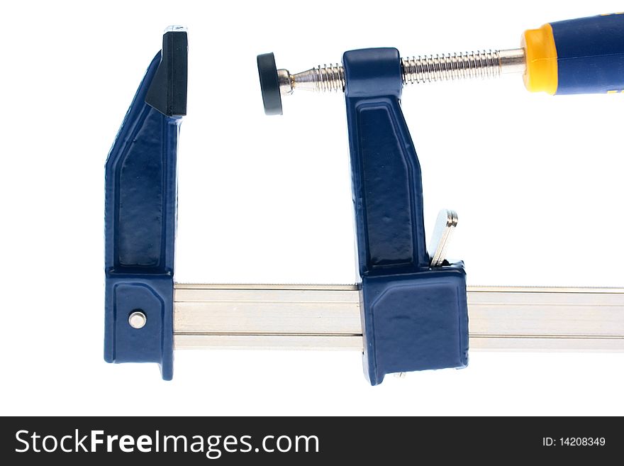 Clamp for fastening and fixing of various products. Clamp for fastening and fixing of various products.