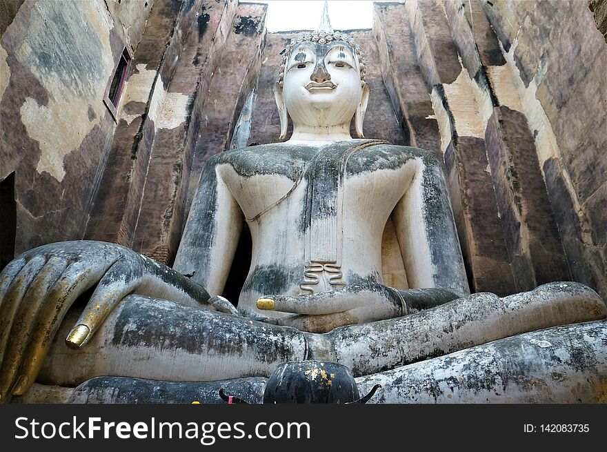 Wat Si Chum, SukhotaÃ¯ historical park, World UNESCO heritage, Thailand. Wat Si Chum, SukhotaÃ¯ historical park, World UNESCO heritage, Thailand