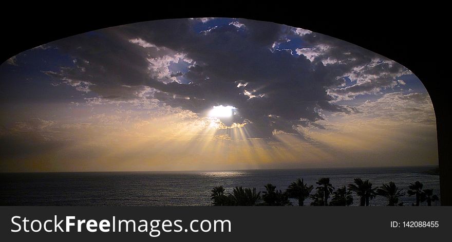 Sunset over the Mediterranean Sea. Sunset over the Mediterranean Sea