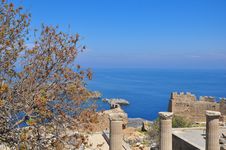Bay In Lindos. The Island Of Rhodes. Royalty Free Stock Photography Bay In Lindos. The Island Of Rhodes. Royalty Free Stock Photography