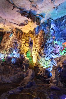 Reed Flute Cave Guilin Stock Photo