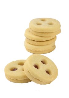 Double Cookies With Jam, Isolated Royalty Free Stock Photos Double Cookies With Jam, Isolated Royalty Free Stock Photos