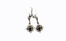 Silver Earrings Royalty Free Stock Photos Silver Earrings Royalty Free Stock Photos