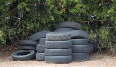 A Stack Of Tires Royalty Free Stock Photo A Stack Of Tires Royalty Free Stock Photo