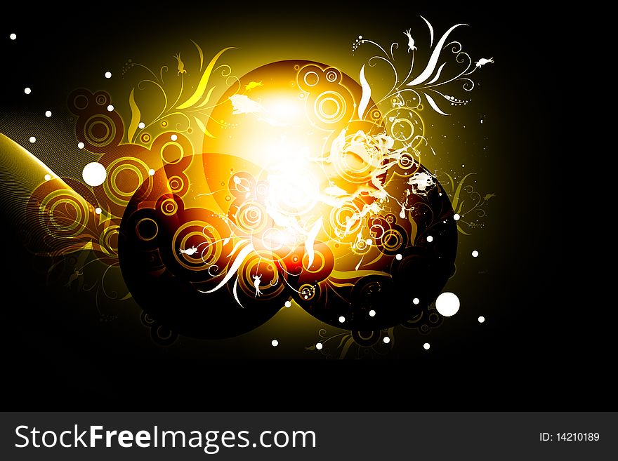 Digital illustration  of abstract in color background. Digital illustration  of abstract in color background
