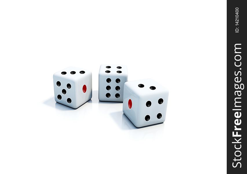 Three dice