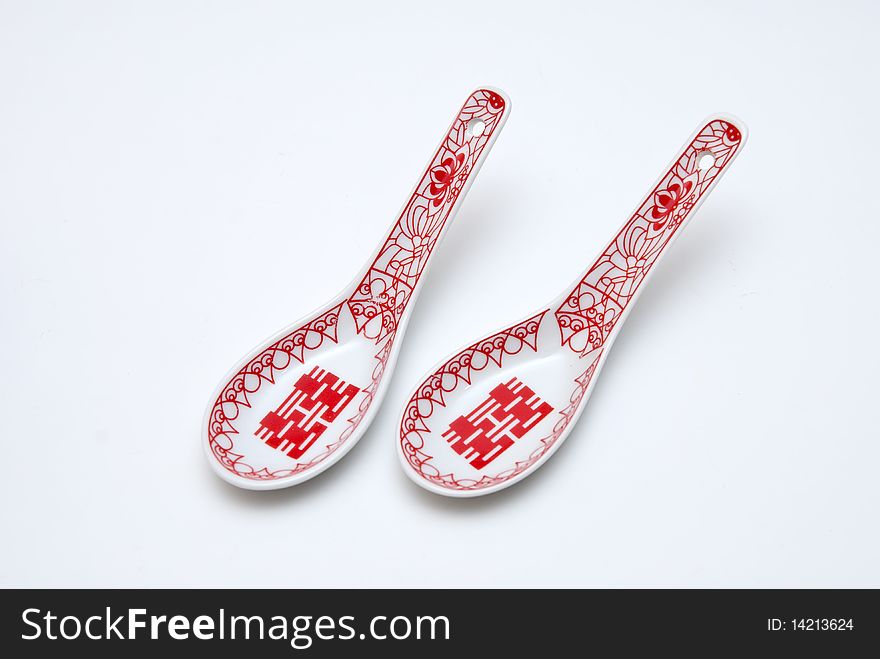 Chinese wedding special spoons Photo taken on: May 09th, 2010. Chinese wedding special spoons Photo taken on: May 09th, 2010
