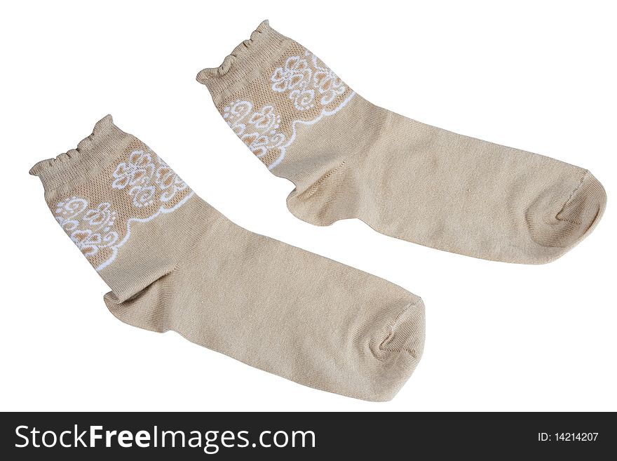 Set of socks it is isolated on a white background