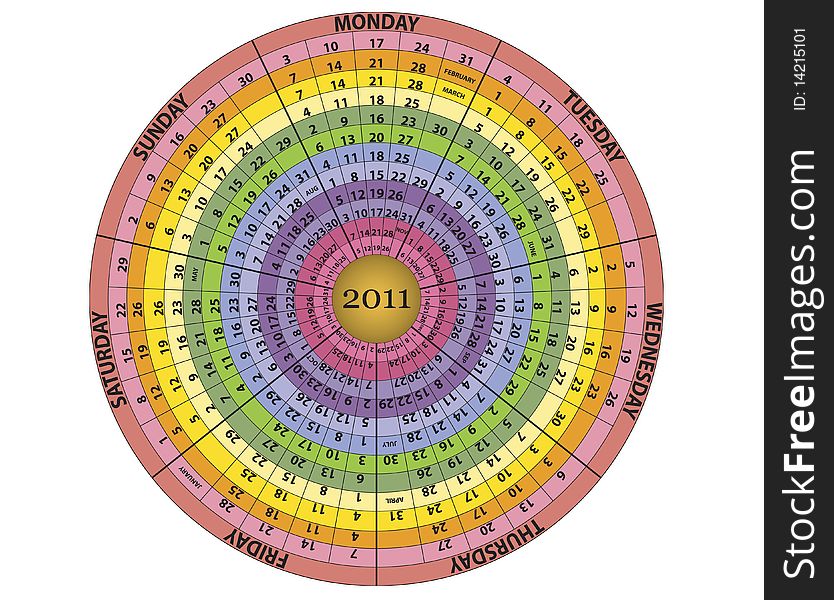 2011 All Year Round Calendar