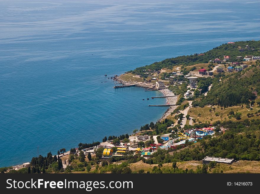 View series: Landscape with rock and sea, Ukraine, Crimea. View series: Landscape with rock and sea, Ukraine, Crimea