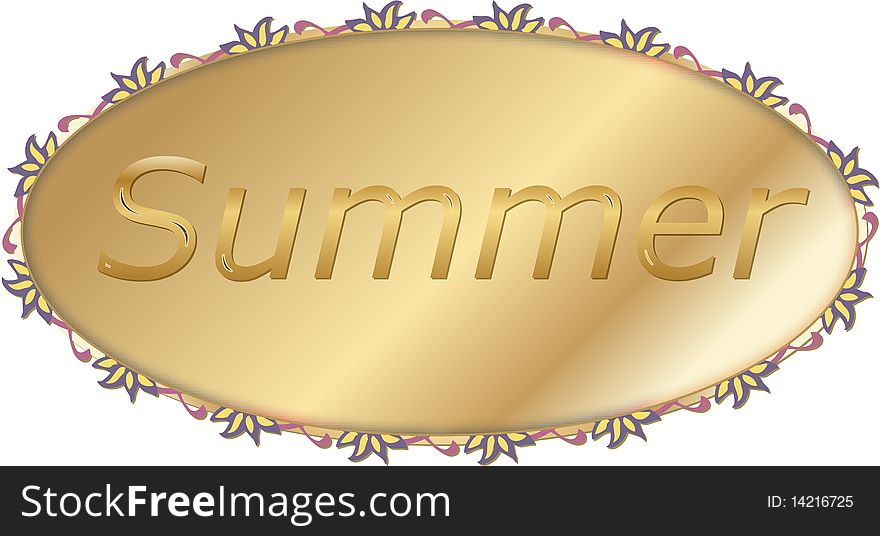 Hot summer reads on a golden background