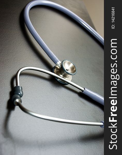 Doctor's stethoscope. Utensil of medicine