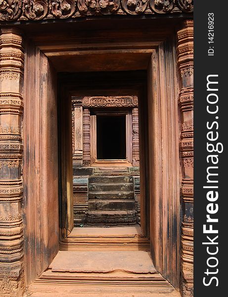 View through door entrance - Cambodia