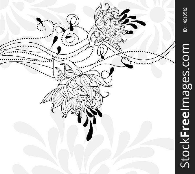 Template for decorative card. Universal template for greeting card, web page, background