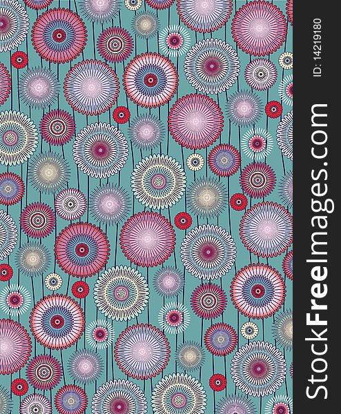 Vector pattern including ethnic Japan motif with multicolored typical elements. Vector pattern including ethnic Japan motif with multicolored typical elements