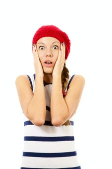 Shocked Girl Royalty Free Stock Image Shocked Girl Royalty Free Stock Image