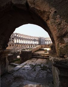 Ancient Roman Arena In Pula Stock Photography Ancient Roman Arena In Pula Stock Photography