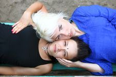 Two Young Women Stock Image Two Young Women Stock Image