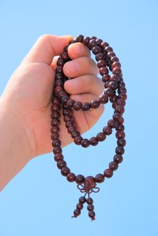 Prayer Beads In Her Hands Royalty Free Stock Image
